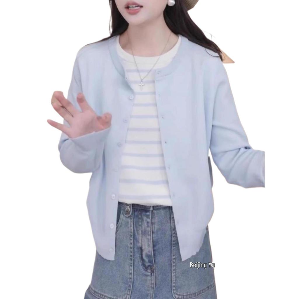 Striped Color Block Two-Piece Knit Sweater - Plus Size Slimming Style for Autumn 2025