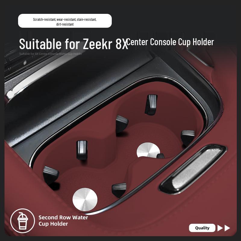 Zeekr 8X Center Console Silicone Anti-slip Cup Holder Mat for 26 Models - Car Accessory