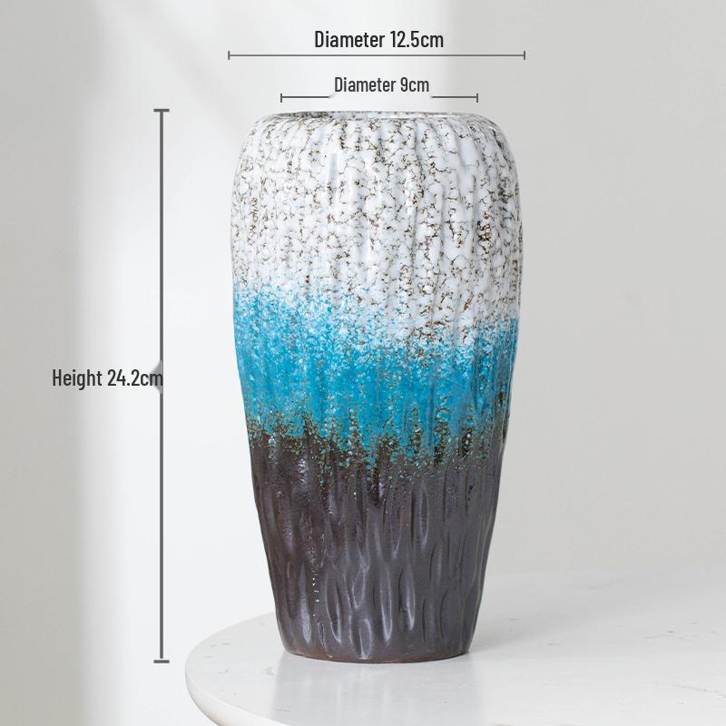 Nordic Minimalist Ceramic Vase for Dried Flowers and Hydroponics