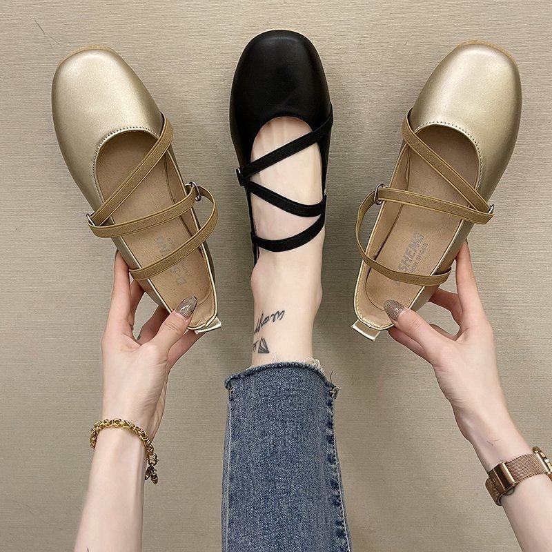 Fashion High Quality Women's Shoes 2024 New Shallow Cut Flat Sole Shoes for Women Korean Style Fashion Soft Sole Mary Jane Shoes Zapatos