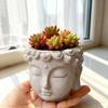 Creative Statue Flowerpot Green Potted Plants Container Home Courtyard Garden Decor Resin Handicrafts Ornament Gift