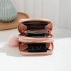 New Iron Standard Decorative Women's Rhombus Clutch Change Bag Double-layer Casual Bag Wallet Short Piece