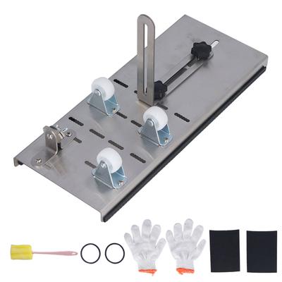 3 Rad Glasschneider mit rutschfester Basis, verstellbarer Halterung, DIY Weinflaschenschneidemaschinen-Set