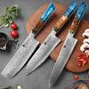 WXCOO Japanese Kiritsuke Chef Knife Damascus Steel Santoku Knife VG10 Fruit Paring Kitchen Utility Knife Kitchen Accessories
