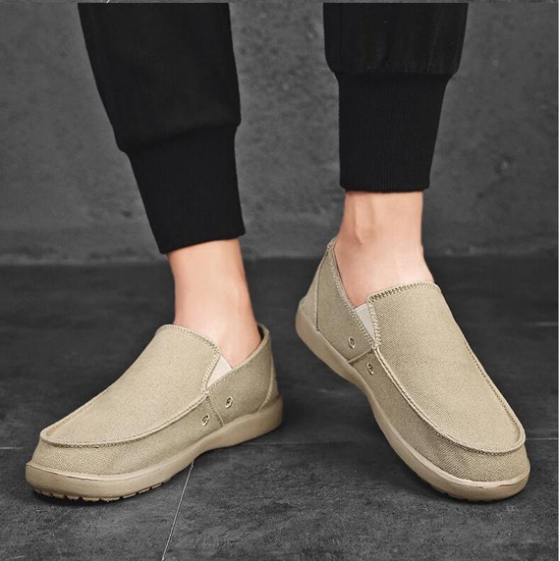 Men Vulcanized Shoes 2024 Autumn New Men Shoes Breathable Walking Canvas Shoes Breathable Loafer Sneakers Men