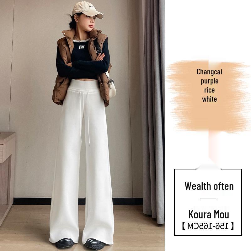 Women's New High-Waisted Pants: Narrow-Leg, Wide-Leg, Straight-Leg, Casual, Sweatpants, Sportswear.