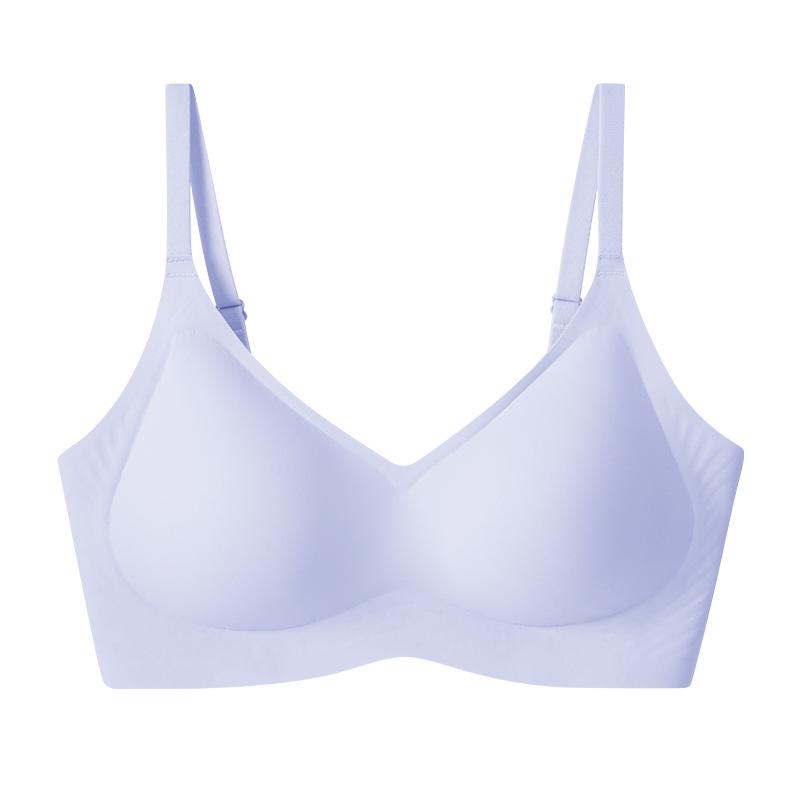 15D Seamless Antibacterial Jelly Glue Push-Up Wire-Free Bra L (105-120 jin/80A-C)
