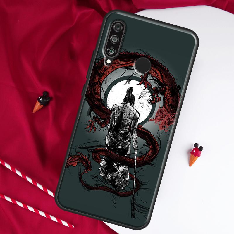 Japan The Samurai Ninja For Huawei Nova 9 SE 10 5T Y90 Y70 Y60 Y61 Y91 Y72 12i 12s 11i P60 Pro P20 P30 P40 Lite Case