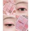 Romantische Sakura 9 Farben Lidschattenpalette Matt Schimmernd Milk Tea Pfirsichfarbe Make-up-Palette