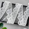 Delicate White Organza Beaded Strands Small Flowers Wavy Barcode Clothing Window Accessories Home Accessories Lace Accessories