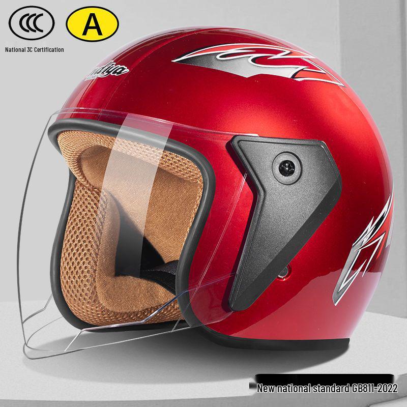 Universal All-Season Electric Helmet with Anti-Fog & Warmth, Dual Visors, for Men & Women