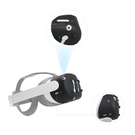 VR Headset Protective Shell kompatibelt for Oculus Quest 2 silikonetui Støtsikkert headsetdeksel