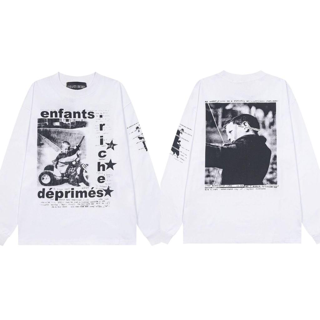 ERD Melancholy Rich Hoodie: European-American Streetwear, Loose Fit, Zipper, Short Sleeve