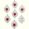 10 Styles Gothic Red Heart Pendant – Stainless Steel DIY Charm