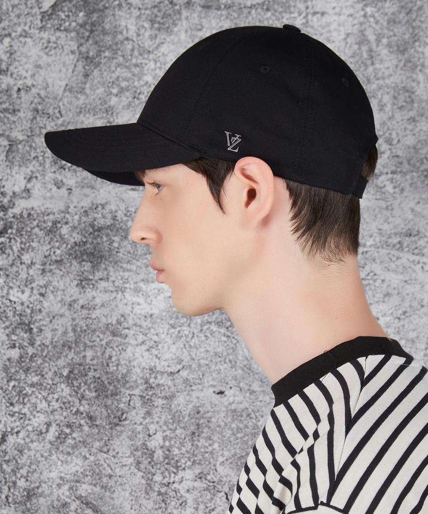 Bajal Vz Studded Oversized Ball Cap Black