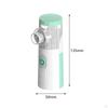 Handheld Steam Inhaler with Mouthpiece Mesh Nebulizers for Home Asthma Couch green