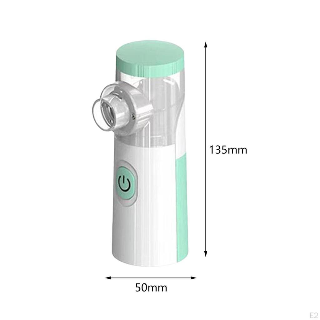 Handheld Steam Inhaler with Mouthpiece Mesh Nebulizers for Home Asthma Couch green