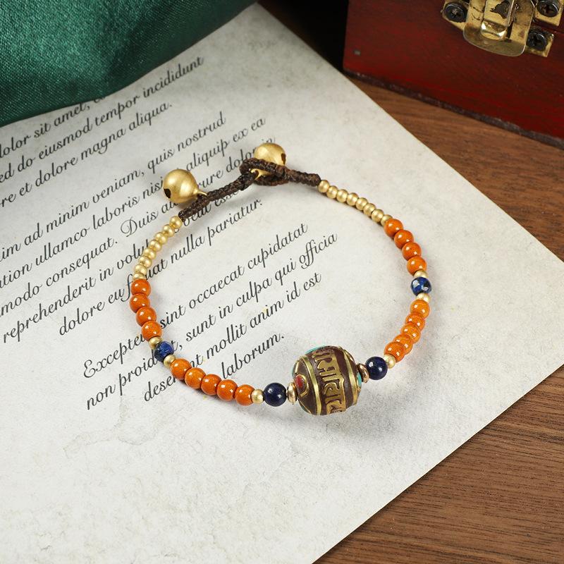 Original design Nepal Tibetan braided bracelet retro personalized bell hand rope Xizang bracelet women