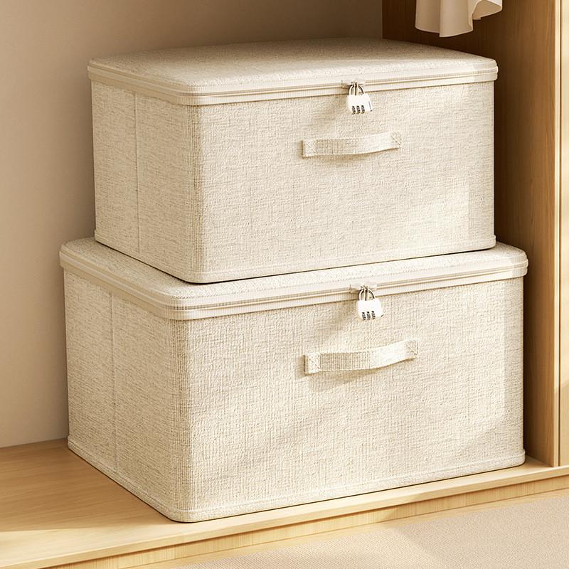 Clothing Storage Box For Bedroom Organizer Household Foldable Fabric Case