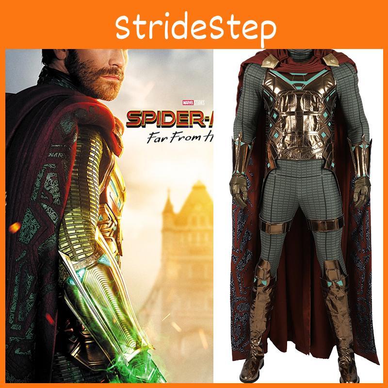 Premium Spider Man Far From Home Mysterio Cosplay Costume With Exquisite Workmanship And Breathable Fabric For Halloween Fun