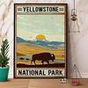 Yellowstone Nationalpark Metallblechschild Eisenmalerei Plakette Neuheit Salon Retro Zuhause Restaurant Küche Feier Bauernhof Hof