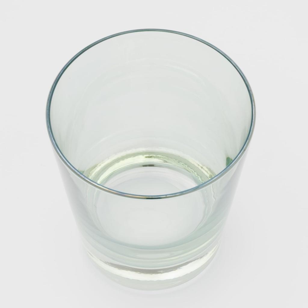 Otsuka Glass "Pinsale" Rocks Glass, Old Style, Approx. 210ml, Green, Made in Japan, 6278-724-4-1P