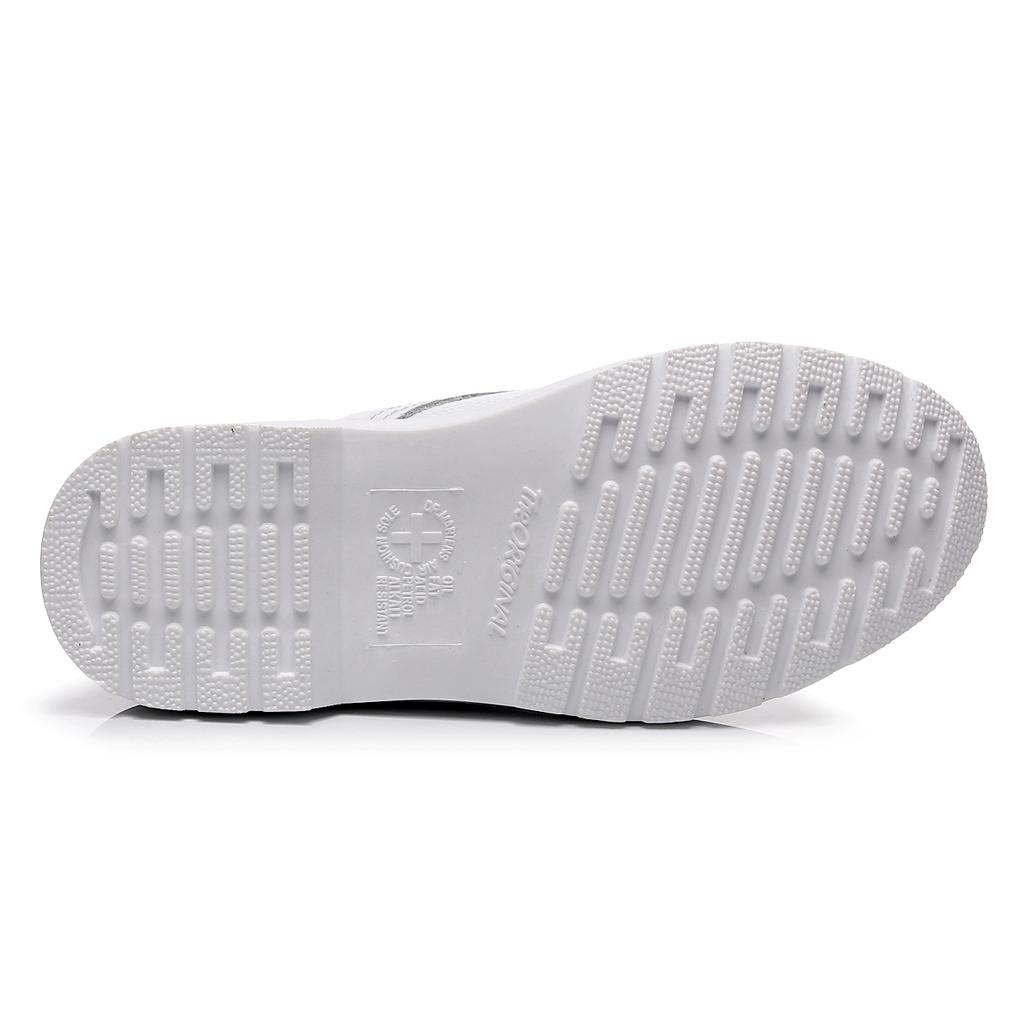 Móda WAERTA Pánské boty z pravé kůže Bílé Modely pro páry Odolné proti opotřebení Kulatá špička Prodyšné Protiskluzové Ležérní Trend Vše ke všemu 35-46