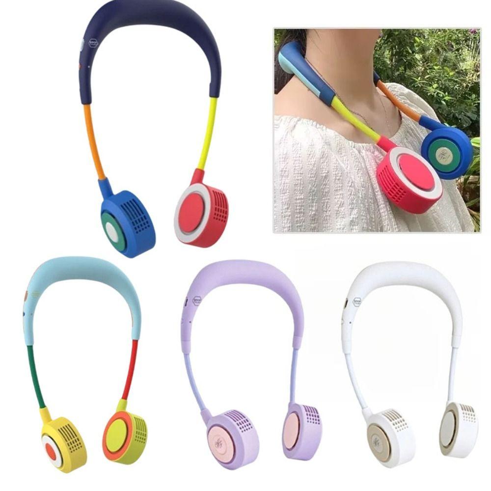 Lightweight Construction Portable Neck Fan USB Rechargeable Fan Working Environment