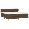 Maison Exclusive - Sommier à lattes de lit avec matelas Marron foncé 160x200 cm