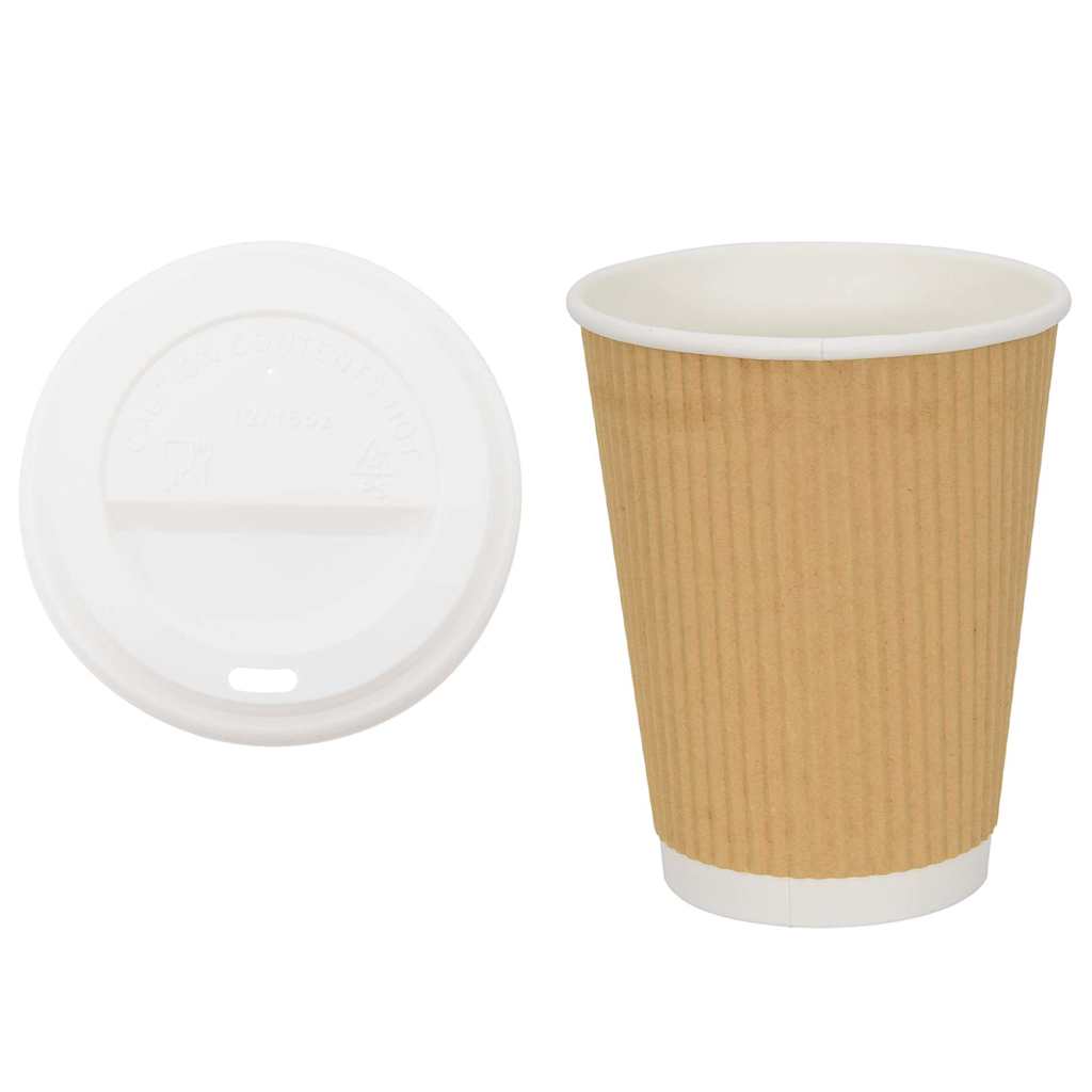 Papierowe Kubki Z Pokrywkami, 1000 Szt., 16Oz, 400Ml
