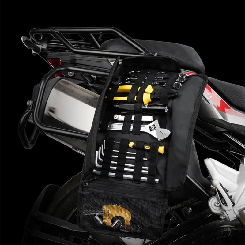 Bolsa Enrollable para Herramientas de Motocicleta Bolsa Pequeña para Herramientas Bolsa Enrollable para Llaves Organizador Estuche Envoltura Caja de Herramientas para Motocicleta Accesorios