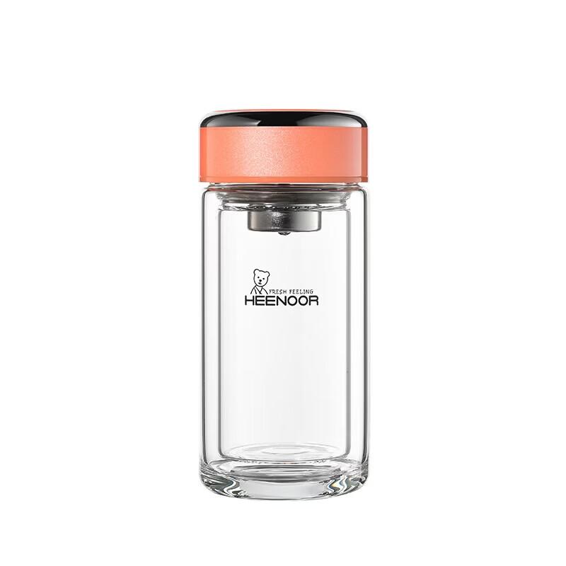 

Heenoor XN-9350 Double-Layer Glass Tea Infuser Cup