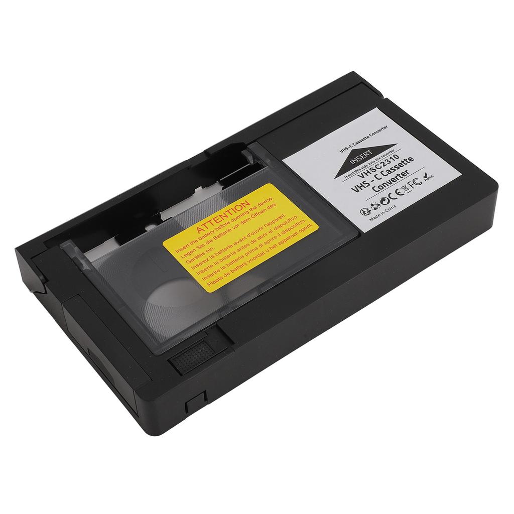 Kamera Adapter Kasetowy Odtwarzanie Nagrywanie Adapter Kasety Wideo Sterowanie Jednym Przyciskiem dla Taśm S‑VHS‑C S‑VHS