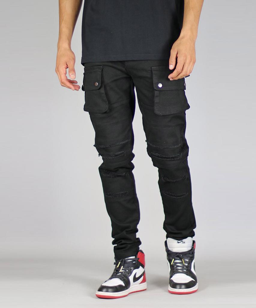Haipeodenim Black Cargo Pants