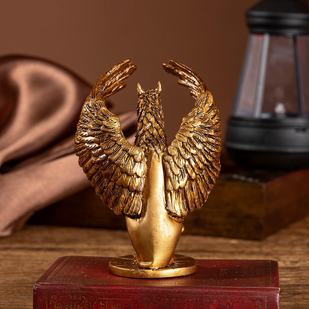 Mythological Griffin Figurine Retro Griffindo Figure Resin Crafts Greek Mythology Statue Home Desktop Accessories Decorations
