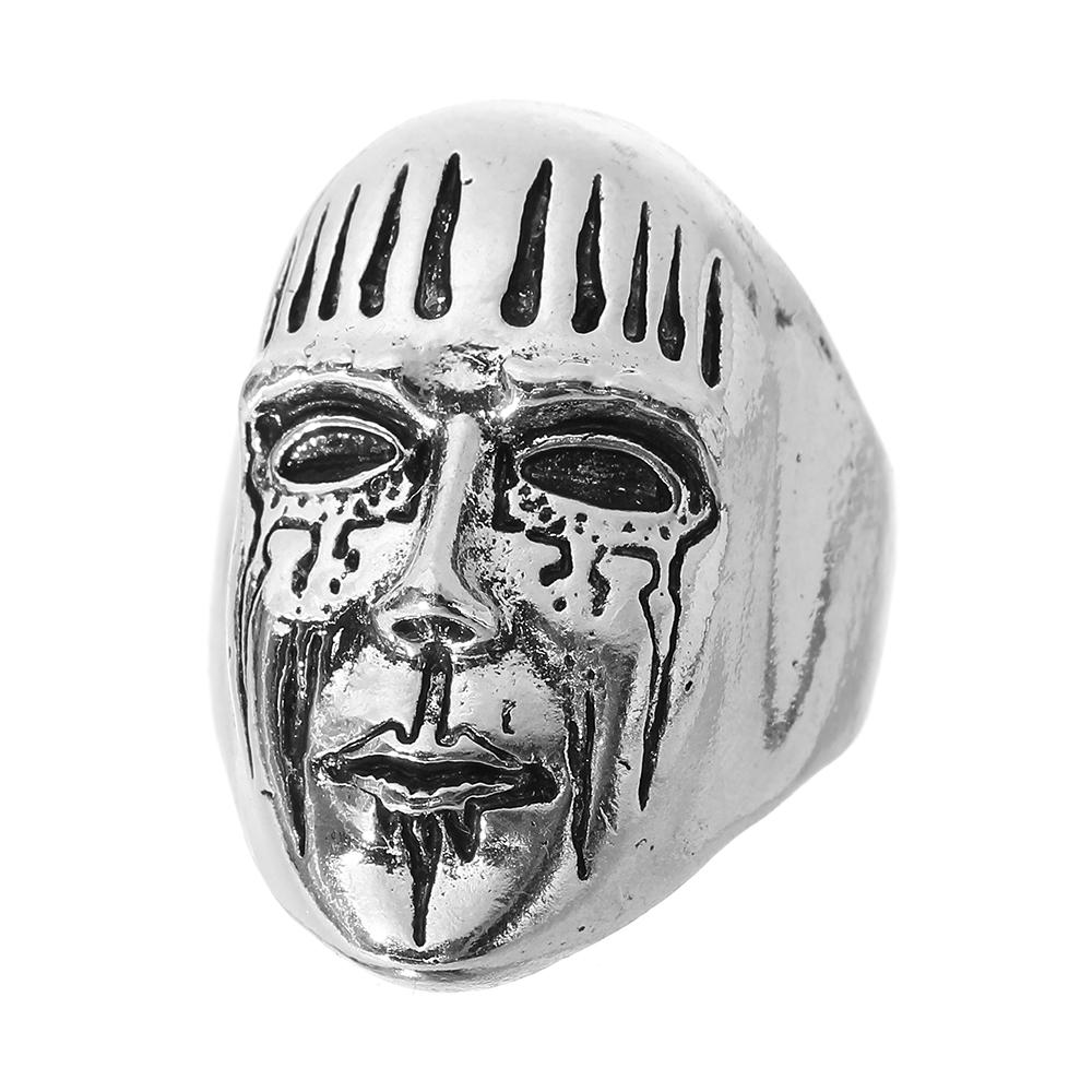 Boutique New Retro Simple New Punk Hip-hop Skull Personality Men's Open Ring Robot Ghost Head Jewelry