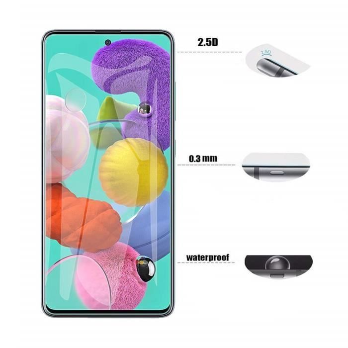 Protection Film - Toproduits® - Samsung A51 - Tempered Glass - Shock Resistant - Transparent