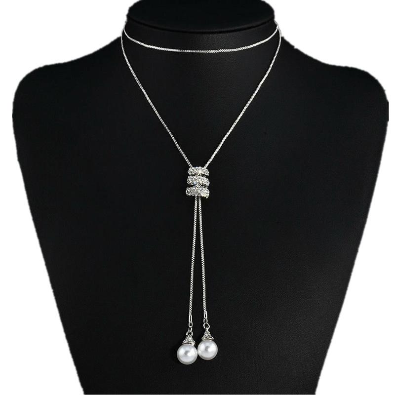 Necklace Jewelry Women's Jewelry Pearl Necklace Stacking High-end Necklace Light Luxury Niche Accessories