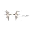 Niche Design Sense Hip-hop Geometric Crossed Earrings All-matched Ear Jewelry