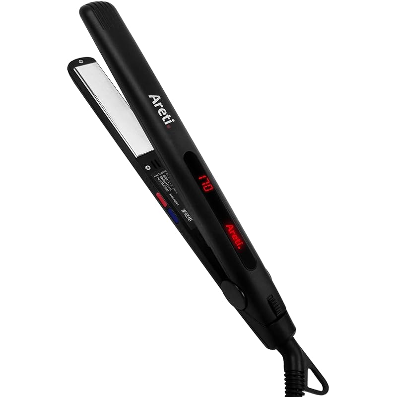

Areti hair iron straight & curl 2way 20mm negative ion men s i679BK almighty
