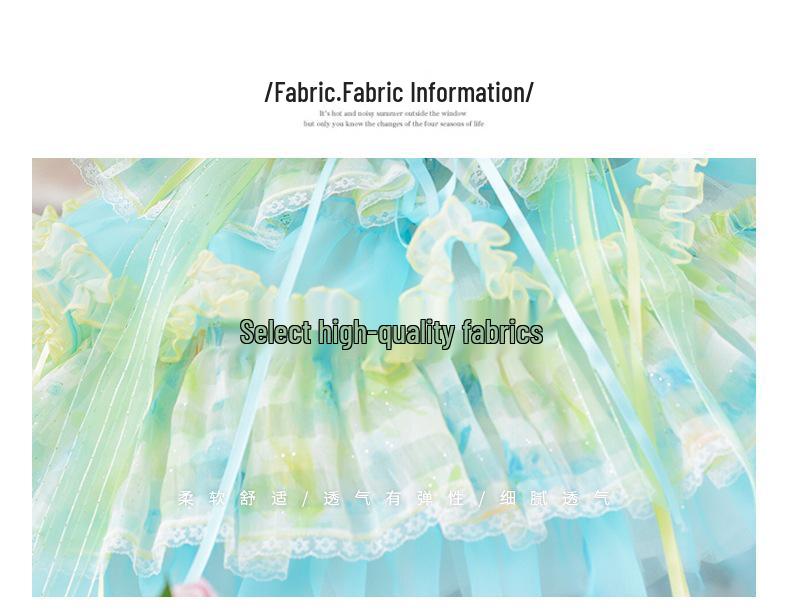 Sommer-Lolita-Kleid für Mädchen - Prinzessinnen-Geburtstags- und Festkleid Der Zauberer von Oz