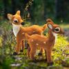 1Pcs Simulation Plush Animal Cute Sika Deer Reindeer Xmas Home Decor Standing Ornament Christmas Elk Scene Arrangement Props