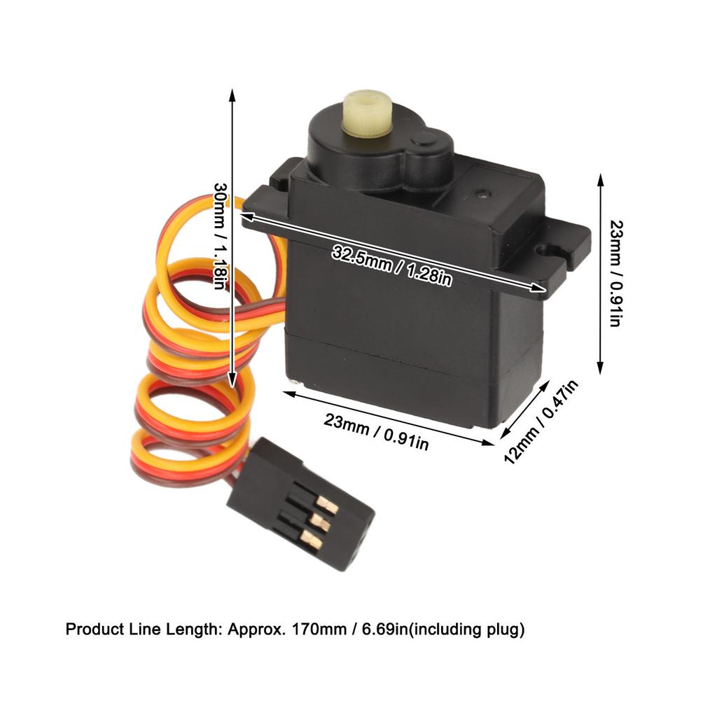 RC Servo with Arm 1KG for RGT 1/24 for AXIAL SCX24 Crawler Upgraded Parts Accessories