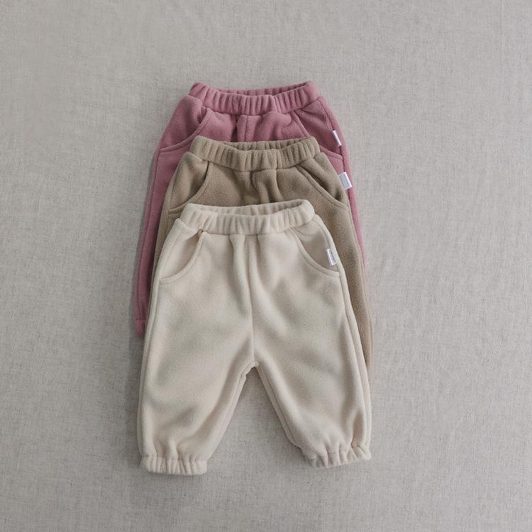 Herbst Kinder Mehrfarbiges Fleece Sportbekleidungsset - Stehkragen, Zweiteilig, Baby Oberbekleidung