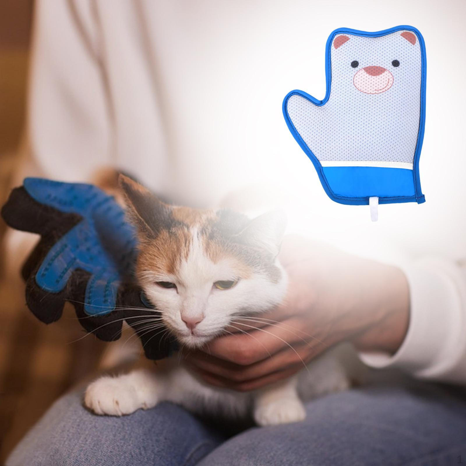 

Перчатка для ухода за кошками Щетка для распутывания шерсти домашних животных, средство для удаления шерсти с одежды щенков Bear Pattern