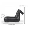 Modern Resin Horse Figurine Decorative Statuette Sculpture for Home Office