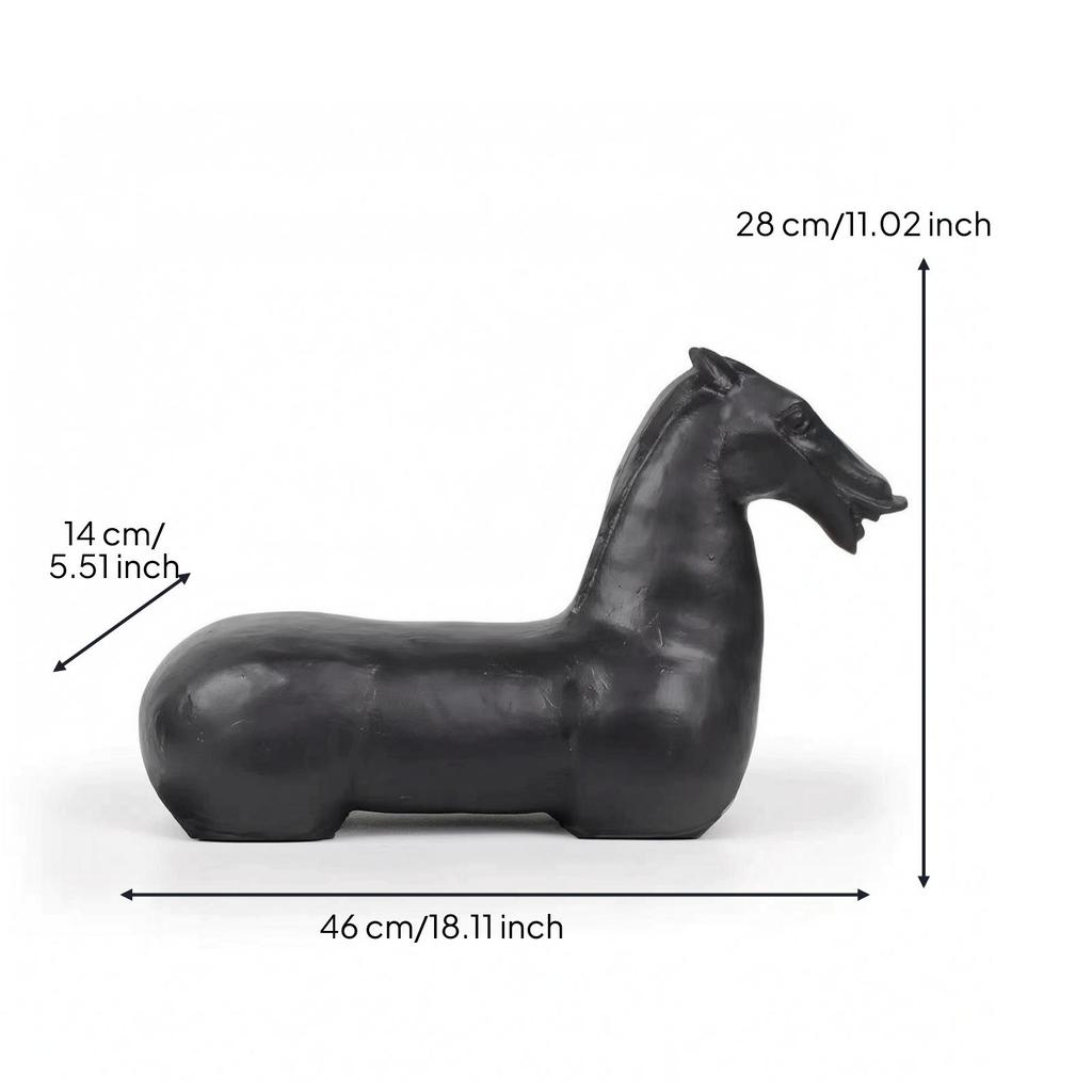 Modern Resin Horse Figurine Decorative Statuette Sculpture for Home Office