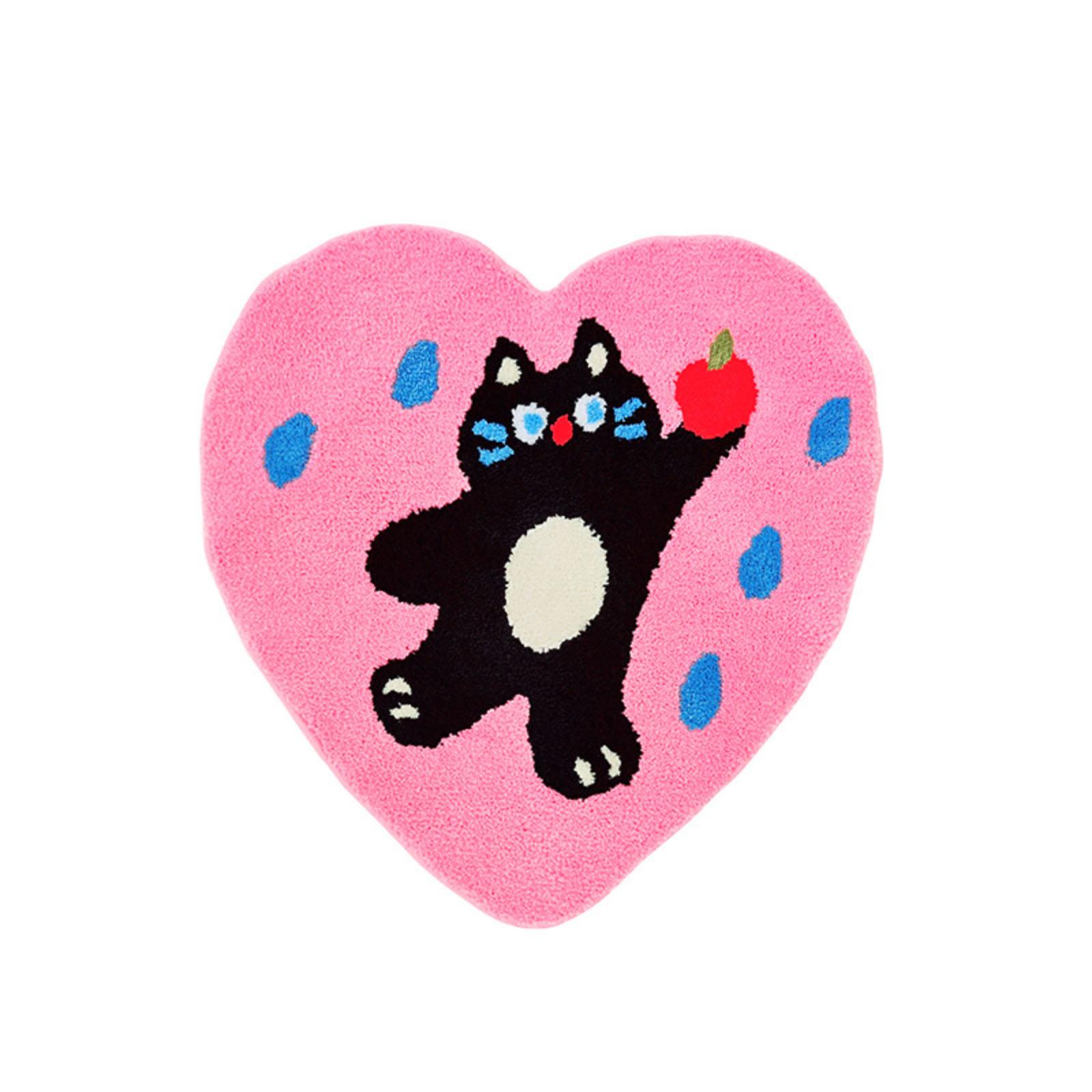 

Дофамин Милый Коврик для пола в форме кошки с флоковым покрытием Впитывающий коврик для ног в ванную Комнатный коврик Противоскользящий коврик для двери туалета One Size