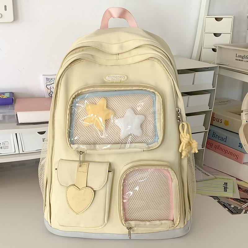 Children's Schoolbags Elementary School Girls Junior High School College Students Two Piece Set Large Capacity Backpacks