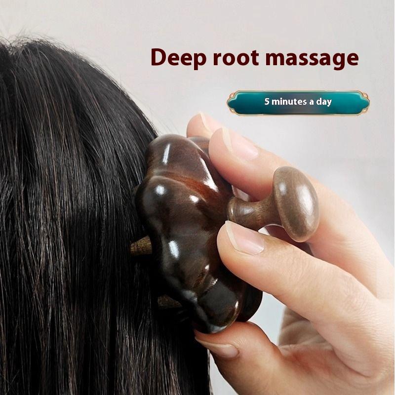 Santálový hřeben se širokými zuby Dřevěný masážní přístroj na pokožku hlavy Relaxační masáž hlavy Hřeben na rozčesávání Masážní hřebeny na pokožku hlavy pro ženy